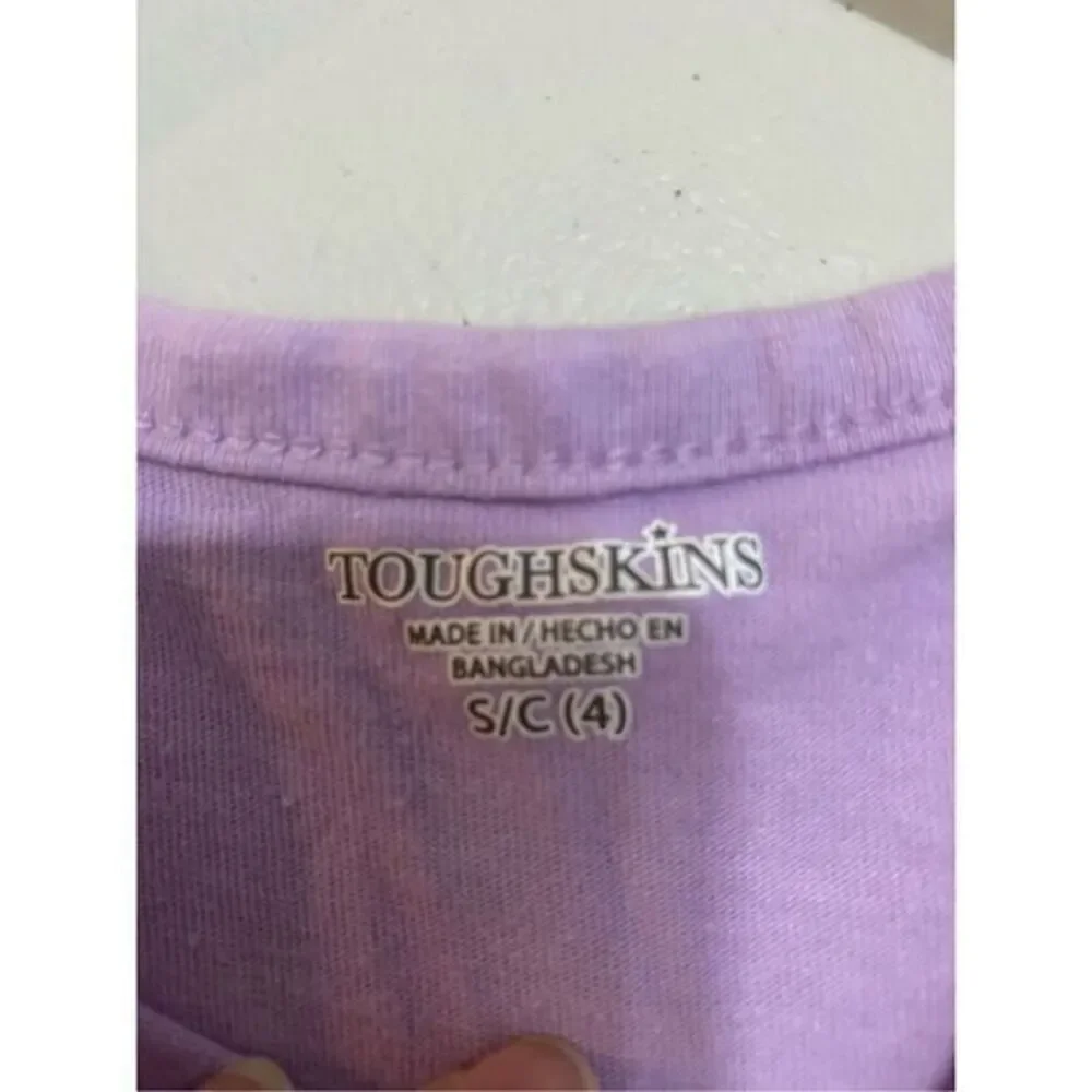 Little girls size, small purple, flamingo, short‎ sleeve dress